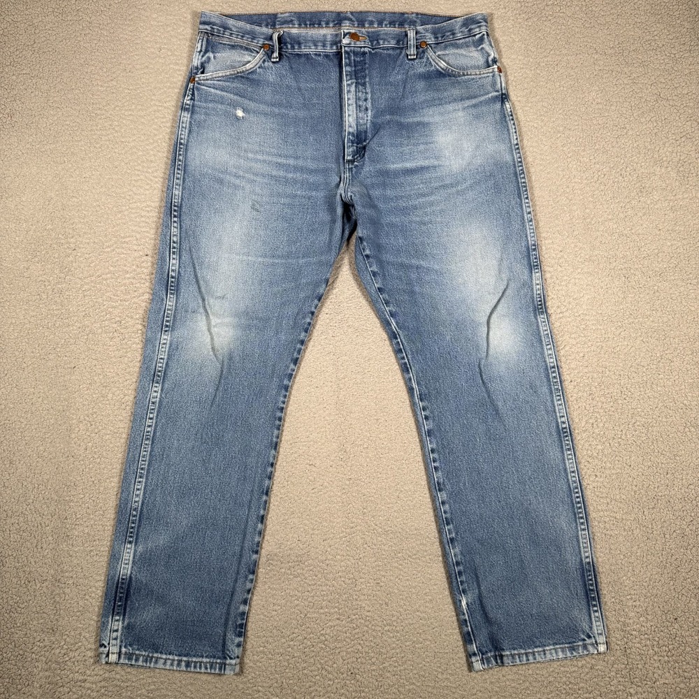 Vintage Wrangler Jeans Mens 38x31 Blue 13MWZ Cowboy Cut Denim Casual Preppy Logo